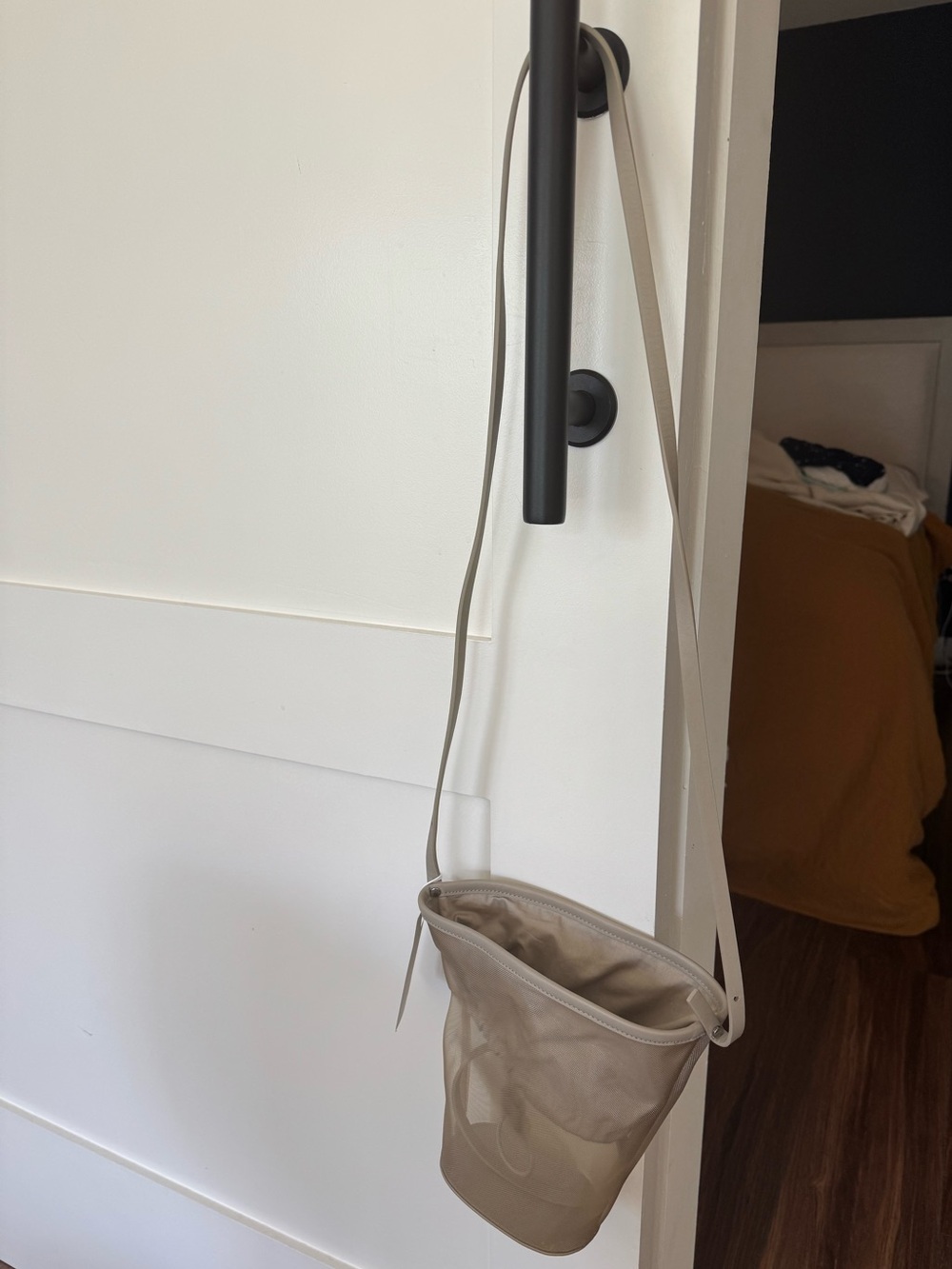 Cos Mini Bucket Bag - Mesh - Beige - Picture 2 of 5
